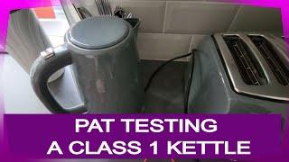 PAT Testing a Class 1 kettle #pattesting