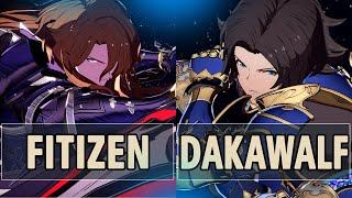 GBVSR: Fitizen (Siegfried) Vs Dakawalf (Lancelot) | High Level Gameplay.