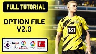 How to Install Option File V2 for Pes 2021 PC & PS4 | Full Licensed