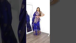 Gujarati Drape with a Twist  | Saree Draping for Varamahalakshmi Pooja | Drape a saree | #shorts