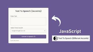 How to Text to Speech with Different Accents in JavaScript