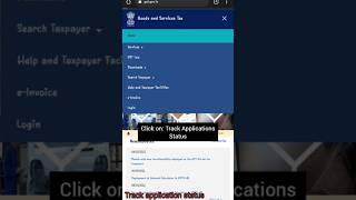 Track application status #arn #gst #gst application status #arn search in gst