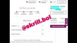 verificar cuenta de skrill en Bolivia 2022