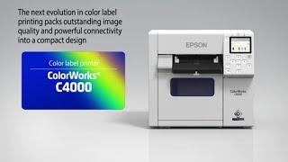 Epson | ColorWorks C4000: On-Demand Color Label Printers