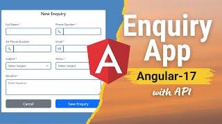 Inquiry Management App | Angular 17 | Angular Machine Test