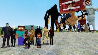 CREEPYPASTA VS TREVOR HENDERSON CREATURES!! Garry's Mod Sandbox