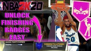 MAXOUT FINISHING BADGES FAST in NBA 2K20!! HOW TO UNLOCK FINISHING BADGES! NBA 2K20 TUTORIAL!!