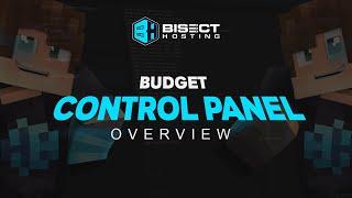 BisectHosting Budget Minecraft Server Control Panel Overview