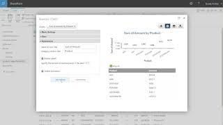 Create a bar chart in a SharePoint list