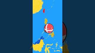 What if Philippines and Denmark switch their places  #countryballs #mapper