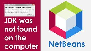 NetBeans | JDK was not found on the computer  حل مشكل