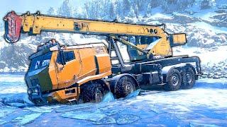 My Truck is Stuck in SNOW & ICE! - Snowrunner Multiplayer Gameplay