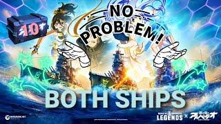 Arpeggios of Blue Steel 10 Ars Nova Crates opening (BOTH SHIPS) WORLD OF WARSHIPS LEGENDS