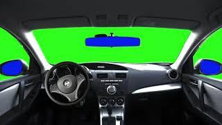 Inside car green screen vfx/ chroma key animation steer and light download link