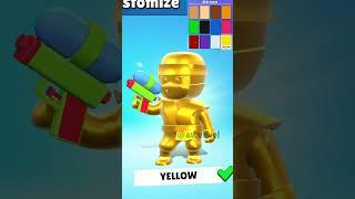 CLEANEST STUMBLE GUYS SKINS TRANSITION CHANGE COLOR SKIN GOLD 3D VERSION #stumbleguys