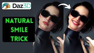 Daz Studio | Natural smile trick