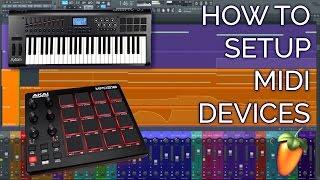 How To Setup A MIDI Controller (Keyboard or Drumpad) FL STUDIO 12 Basics