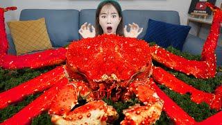 [Mukbang ASMR] 속이 꽉찬 ! 초대왕 킹크랩  내장 게살 볶음밥 까지 먹방 ! SeafoodMarket Giant King crab Eatingshow Ssoyoung