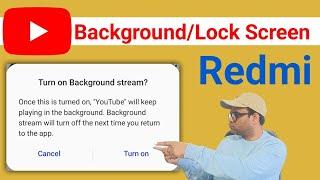 HyperOS enable youtube background stream | play video sound in lock screen in redmi