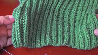 Brioche Stitch Without Yarn Over and Scarf Tutorial for Beginners. Very Easy.