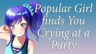 ASMR Popular Girl Finds You Crying in her Room F4A