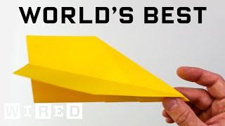 How to Make a WORLD RECORD Paper Airplane That Flies Far - World's Best Paper Airplane | WIRED