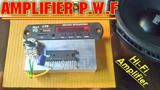 Diy Powerful Ultra Bass Audio Amplifier From La4440 Ic With mp3 Bluetooth | Homemade Audi Amplifier