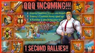 QQQ BRUTAL COUNTERS ON MY MYTHIC RALLY TRAP! 2.5M RALLIES HIT IN 1 SECOND! Lords mobile