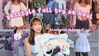 YESSTYLE FALL ESSENTIALS TRY ON HAUL (blackpink inspired)