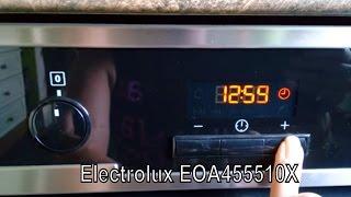 #Духовой шкаф #Electrolux EOA455510X #Установка времени