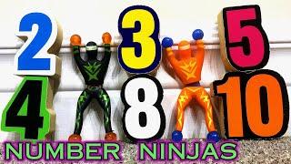 Number Ninja Wall Crawlers Compete! (Numbers 1-10)