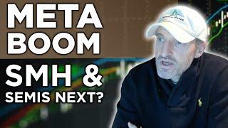 META Stock Went Boom To The Upside. Watching SMH Above The 50-Day MA! | PS60 Methodology