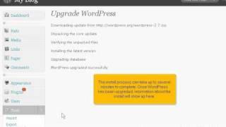 How to update your WordPress installation  - Wordpress Tutorials at KVCHOSTING