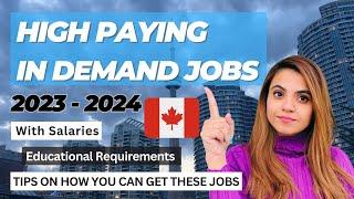 Highest Paying Jobs in Canada   2023 - 2024 | High Demand Jobs in Canada 2023 Salaries in Canada