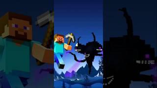 Minecraft Creative Steve vs mobs and wither storm #minecraft #trending #viral #gaming #edit #shorts