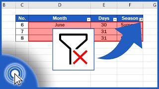 How to Clear or Remove Filter in Excel