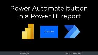 Power Automate button in a Power BI report