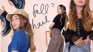 FALL HAUL thrifted clothes, new shoes + groovy pants
