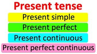 Learn the PRESENT TENSE in 4 minutes | Learn with examples