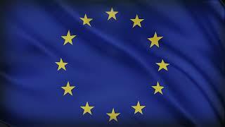 European Union Flag Waving European Union Flag Background Video