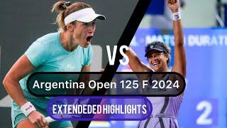 Buenos Aires WTA 125 F: Katarzyna Kawa vs Mayar Sherif[4] Extended Highlights