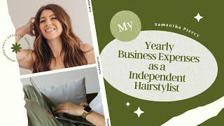 My total EXPENSES for the year as an Independent Hairstylist | Hairstylist VLOG