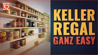 Kellerregal ganz einfach selber bauen #regal #keller #diycrafts #selbermachen