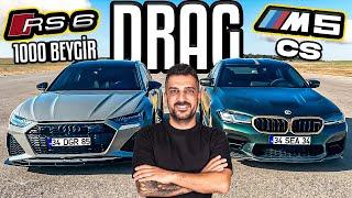 1000 Beygir Audi RS6 VS BMW M5 CS | Drag Yarışı!