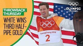 Shaun White’s Full Gold Medal Snowboard Halfpipe competition @ PyeongChang 2018 | Throwback Thursday