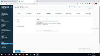 how to configure FQDN Host in sophos xg 230 Firewall