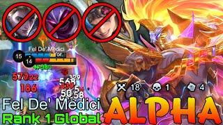 Legendary Alpha Monster Carry - Top 1 Global Alpha by Fel De' Medici - Mobile Legends