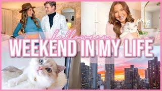 Halloweekend Vlog! | Halloween Party, Meeting New Friends, Grocery Shopping | Lauren Norris