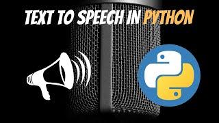 Python can speak | text to speech | pyttsx3