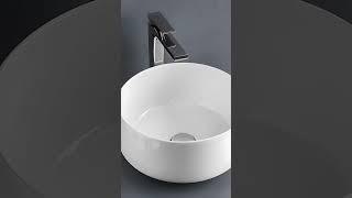 Trasformare il bagno in un luogo lussuoso con i Lavabi in ceramica da appoggio tondi